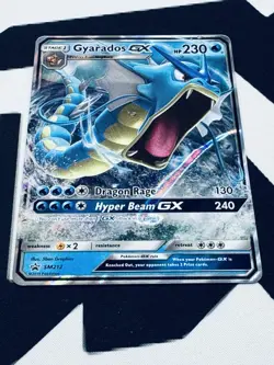 Pokemon Gyarados GX SM212 Sun & Moon Hidden Fates Black Star Promo - Image 3