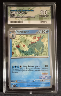 Pokemon TCG Feraligatr Illustration Contest 2024 ACE 10 SVP 213 - Image 1