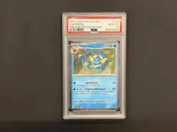 Pokemon Prismatic Evolutions Vaporeon #168 Poster Collection Promo - PSA 10 - Image 1