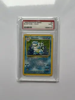 1999 POKEMON BASE SET #2 BLASTOISE-HOLO PSA 9 - Image 1