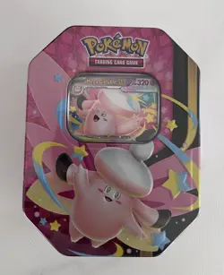 Sealed Pokemon TCG Mega Moonlit Tin Mega Clefable Ex - Image 1