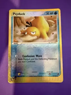 Pokemon TCG Psyduck 73/100 Reverse Holo Ex Sandstorm LP - Image 1