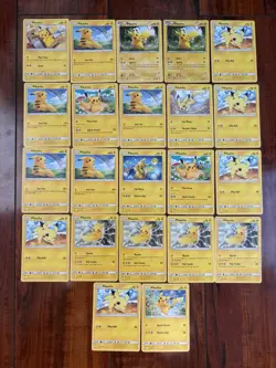 Pokemon Pikachu XY & Sun & Moon Era Non-Holo Common Lot of 22 NM/M ⚡ - Image 1