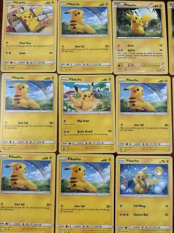 Pokemon Pikachu XY & Sun & Moon Era Non-Holo Common Lot of 22 NM/M ⚡ - Image 2