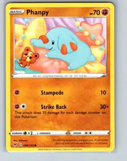 Phanpy 086/185 Common Vivid Voltage Pokemon Near Mint - Image 1