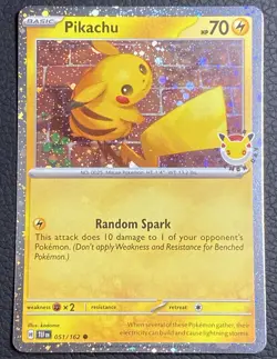 Pikachu 051/162 Stamped Pokemon Day 2026 Pokemon TCG Promo Cosmos Holo - Image 1