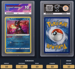 Pokemon TCG Radiant Greninja - Astral Radiance - ACE 10 Perfect Subgrades - Image 3