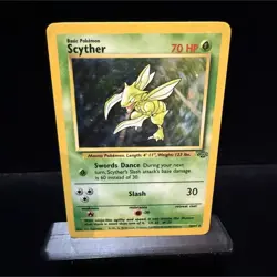 Wizards of the Coast Pokemon TCG Jungle Scyther 10/64 Holo Rare Unlimited 1999 - Image 1