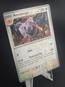 Aerodactyl - 142/165 - Pokemon TCG Scarlet & Violet 151 - NM - Reverse Holo Rare - Image 2