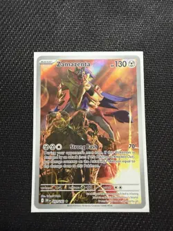 The Pokemon Company Zamazenta 201/182 Sv10 Destined Rivals English Holo IR 130 - Image 1