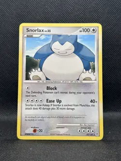 Snorlax Non-Holo Pokemon Diamond & Pearl 2007 #37/130 - Image 1