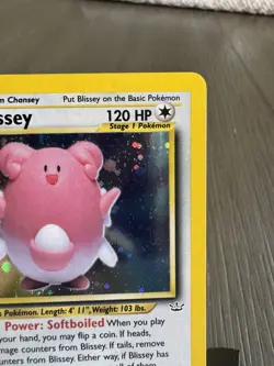 Pokemon Blissey Neo Revelation Holo Rare - Image 3