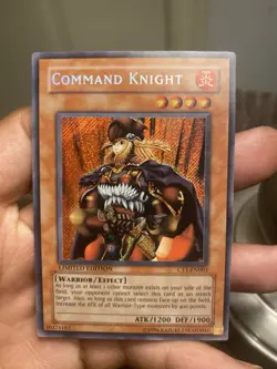 Yugioh Command Knight CT1-EN003 Secret Rare Limited Edition Foil Bleed Error - Image 1