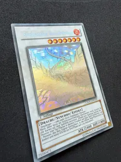 Yugioh Karte Schwarzer Rosendrache Ghost Rare 1. Auflage Synchro CSOC-DE039 NM- - Image 2