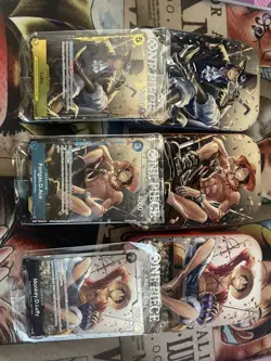 One Piece Tin Set Vol 2 Luffy P075 Sabo P073 Ace P074 Promos Sealed English - Image 1