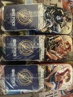 One Piece Tin Set Vol 2 Luffy P075 Sabo P073 Ace P074 Promos Sealed English - Image 2