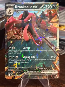 Pokemon TCG Krookodile Ex 055/086 Chaos Rising Double Rare NM Card - Image 1