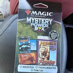 Magic: The Gathering Mystery Power Box 3 Packs: 2 Booster, 1 Foreign + Promo - Image 1