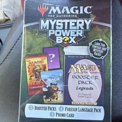 Magic: The Gathering Mystery Power Box 3 Packs: 2 Booster, 1 Foreign + Promo - Image 3