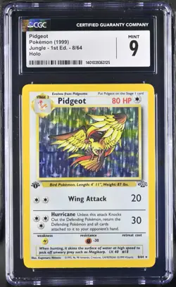 Pidgeot 1999 Pokemon Jungle 1st Edition CGC 9 #8 - Image 1