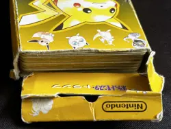 1998 Japanese poker yellow Pikachu deck playing cards Gengar Dragonite Eevee etc - Image 5