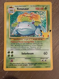 Pokemon 2021 Celebrations Venusaur Holo Rare #15/102 - NM - Image 1