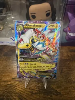 Pokemon TCG M AMPHAROS EX #28 Ancient Origins Holo NM Near Mint Ultra Rare - Z-1 - Image 1