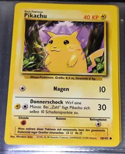 Pokemon TCG - Pikachu 58/102 + Raichu 14/102 [Holo] (Base Set 1999/Deutsch) Top - Image 2