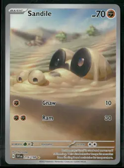 Sandile #216/198 Illustration Rare SV01 Scarlet & Violet Base Set 216/198 NM - Image 1