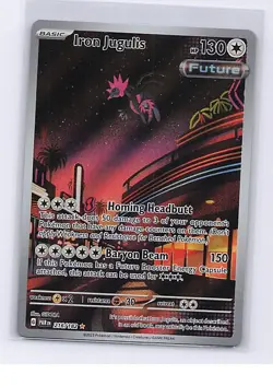 Iron Jugulis 216/182 Illustration Rare Paradox Rift Pokemon Near Mint - Image 1