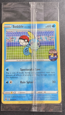 Pokemon TCG - Sobble On the Ball Futsal Promo Card Factory Sealed #005/005 - Image 1