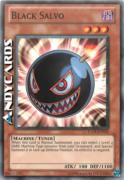 BLACK SALVO • (Cannonata Nera) • Comune • TU05 EN015 • YUGIOH! • ANDYCARDS - Image 1