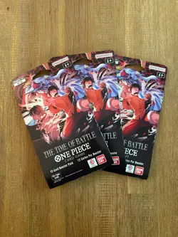 One Piece: The Time of Battle (OP-16) Booster Sleeved Pack x3 - Sealed - MINT - Image 1