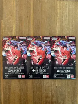One Piece: The Time of Battle (OP-16) Booster Sleeved Pack x3 - Sealed - MINT - Image 3