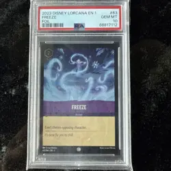 2023 Disney Lorcana Freeze Elsa Frozen Foil #63 PSA 10 Gem Mint - Image 1