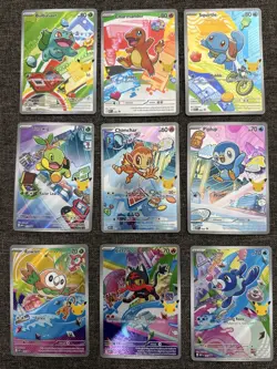 Pokemon TCG First Partner Illustration Collection 2026 Promos Full Set 9 Cards - Image 1