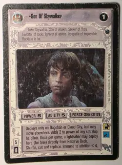 Decipher Star Wars CCG Son of Skywalker Dagobah Rare Card MP Condition - Image 1