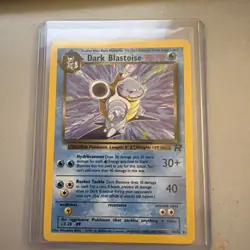 Dark Blastoise 20/82 (Team Rocket) - Rare Regular Pokemon TCG Card MP - Image 1