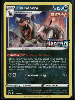 Houndoom - (Prerelease) Holo Promo SWSH: Sword & Shield Promo Cards SWSH090 NM - Image 1