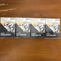 Wizards of the Coast MTG Ajani Goldmane Theme Deck 4-Pack Lot 35 Cards English - Image 1