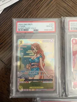 Bandai One Piece Card Game Graded Foil Promo Lot - Luffy, Nami, Zoro, 5 Cards - Image 2