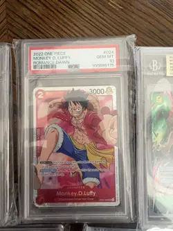 Bandai One Piece Card Game Graded Foil Promo Lot - Luffy, Nami, Zoro, 5 Cards - Image 3