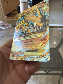 Pokemon 2014 M Charizard EX Secret Ultra Rare Holo Card XY Flashfire 107/106 - Image 2