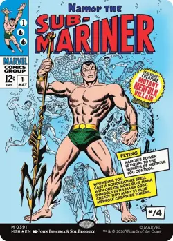 Namor The Sub-Mariner (Borderless) [Marvel Super Heroes] Foil Near Mint - Image 1
