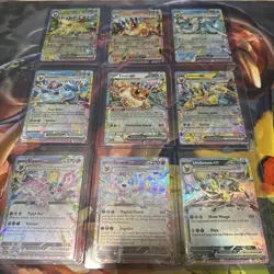 Pokemon Prismatic Evolutions Double Rare EX EEVEE Set Of 9 ENGLISH EEVEELUTIONS - Image 1