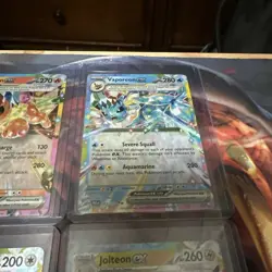 Pokemon Prismatic Evolutions Double Rare EX EEVEE Set Of 9 ENGLISH EEVEELUTIONS - Image 4