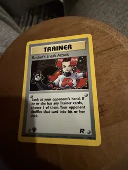 Pokemon Rocket’s Sneak Attack 16/82 Team Rocket 1st Edition Holo Rare Vintage NM - Image 4
