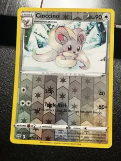 Pokemon TCG Cinccino Sword & Shield: Brilliant Stars 125/172 Reverse Holo NM - Image 1