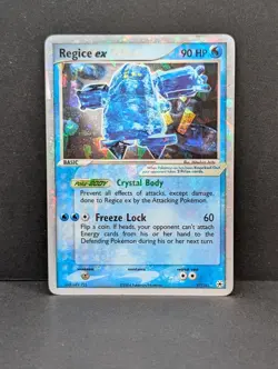 Regice Ex Hidden Legends 97/101 Holo Rare Pokemon TCG Nintendo cracked ice MP+ - Image 1