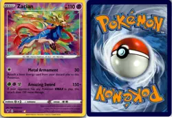 Zacian 082/185 Amazing Rare Vivid Voltage Pokemon Holo Near Mint - Image 1